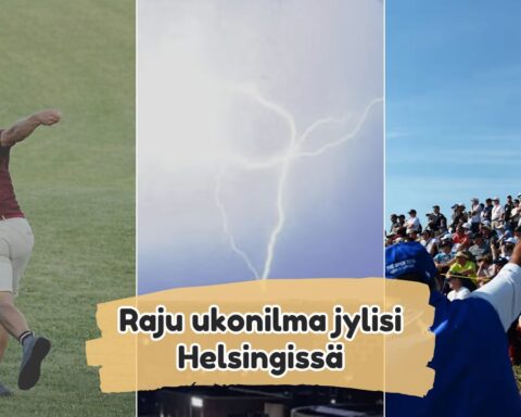 Raju ukonilma jylisi Helsingissä